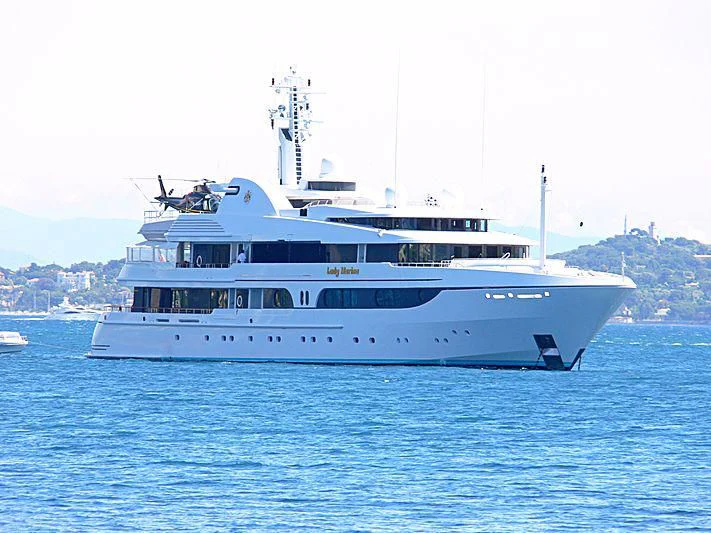 a large white boat in the water aboard LADY MARINA Yacht for Sale