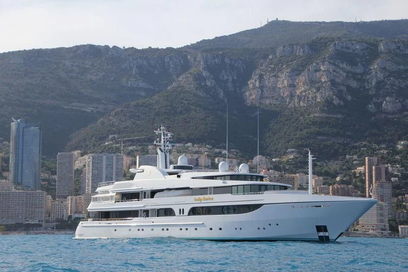 a boat in the water aboard LADY MARINA Yacht for Sale