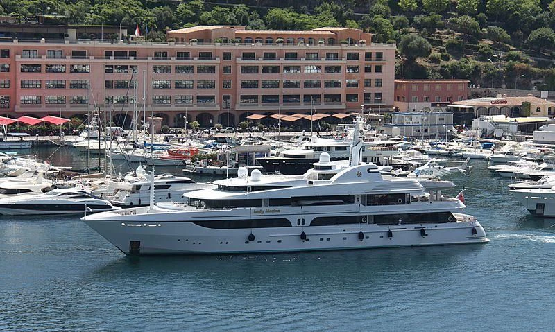 a boat in the water aboard LADY MARINA Yacht for Sale