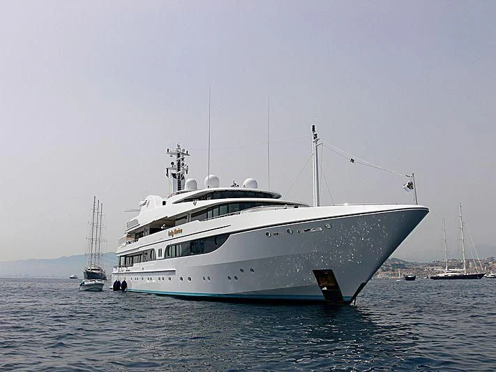 a large white boat in the water aboard LADY MARINA Yacht for Sale