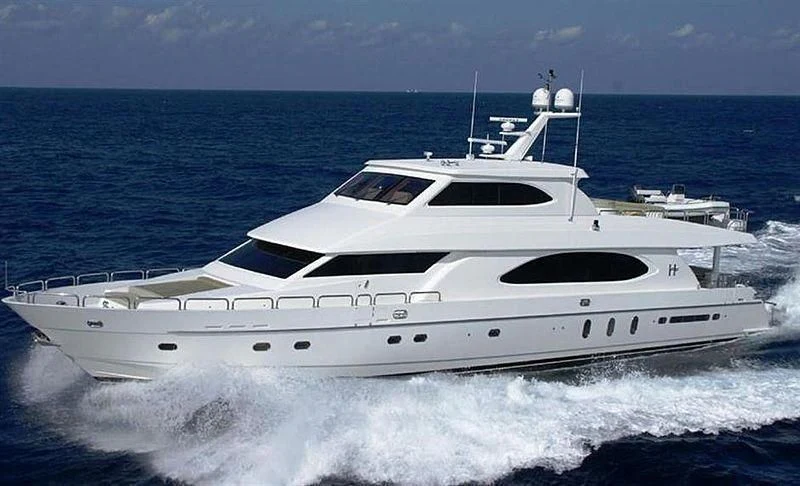 a white yacht on the water aboard OCEANS I Yacht for Sale