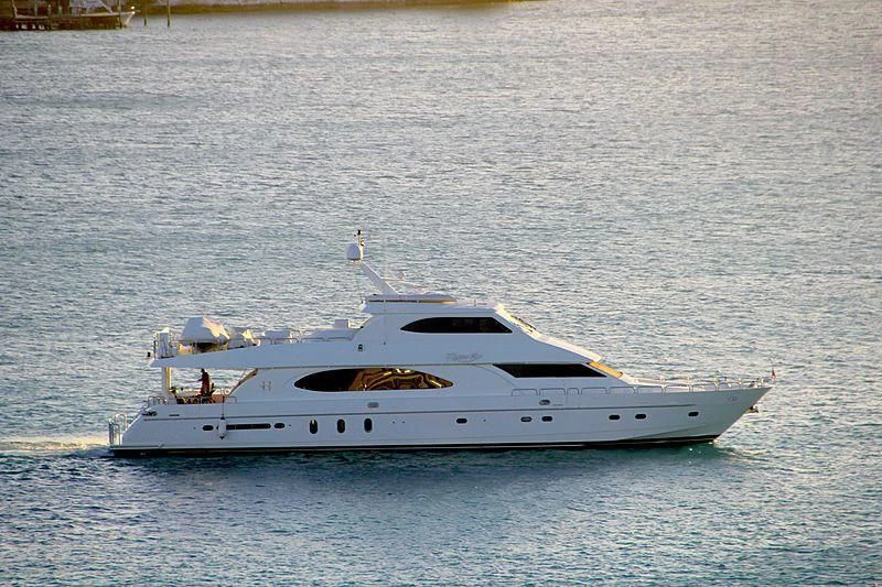 a boat on the water aboard OCEANS I Yacht for Sale