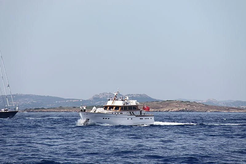 a boat on the water aboard CABALLERO Yacht for Sale