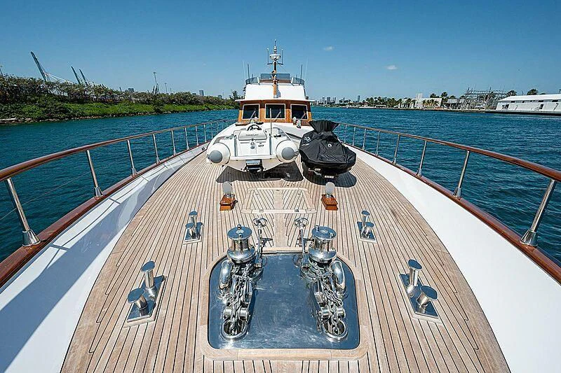 a ship on a body of water aboard CABALLERO Yacht for Sale