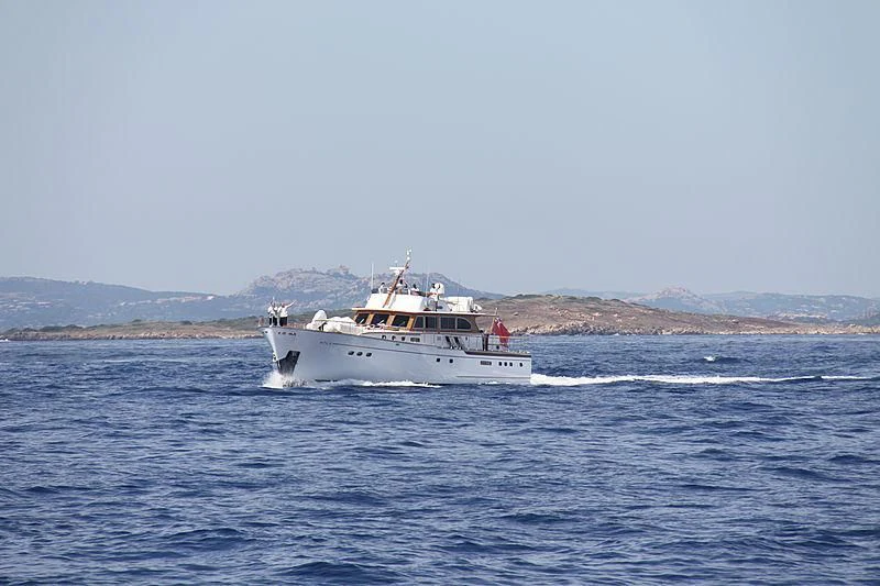 a boat on the water aboard CABALLERO Yacht for Sale