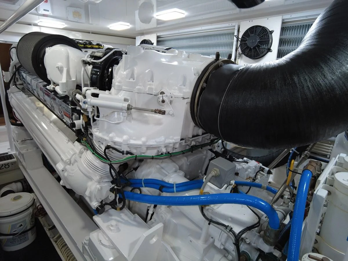 a person wearing a mask aboard SALT7 Yacht for Sale