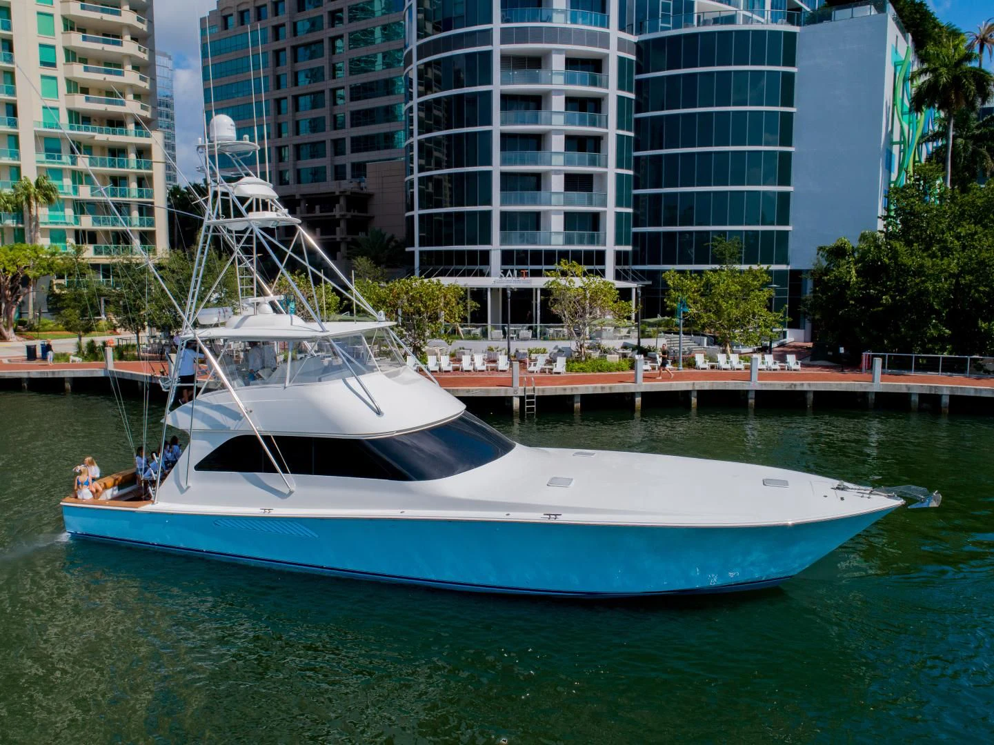 a boat on the water aboard SALT7 Yacht for Sale