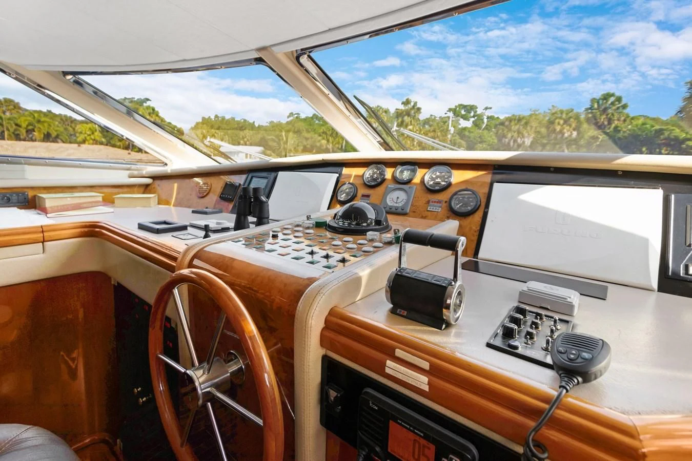 inside of a vehicle aboard CRISTALES Yacht for Sale