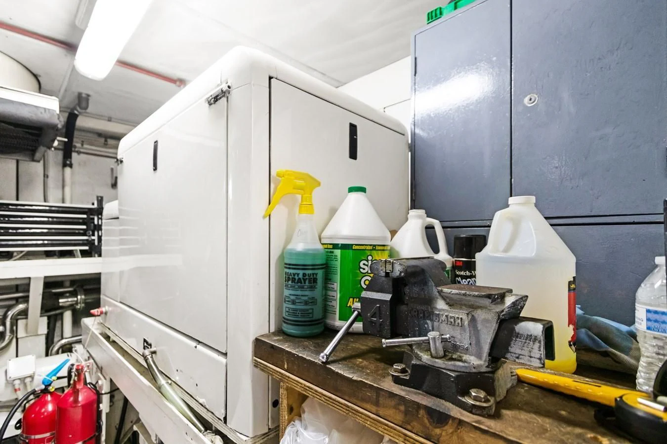 a machine with a few bottles aboard CRISTALES Yacht for Sale
