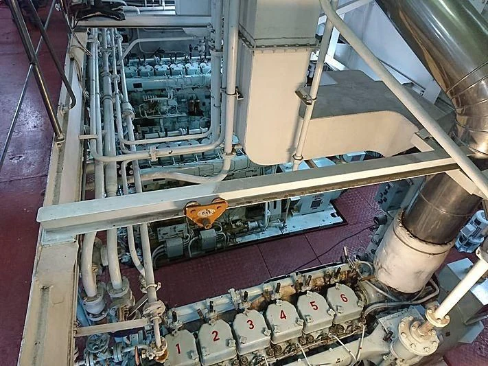 a machine with pipes aboard VAN TRIUMPH Yacht for Sale