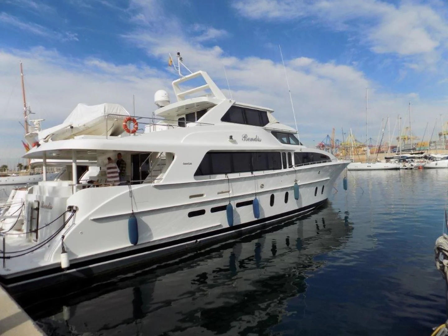 a boat in the water aboard BENDIS Yacht for Sale