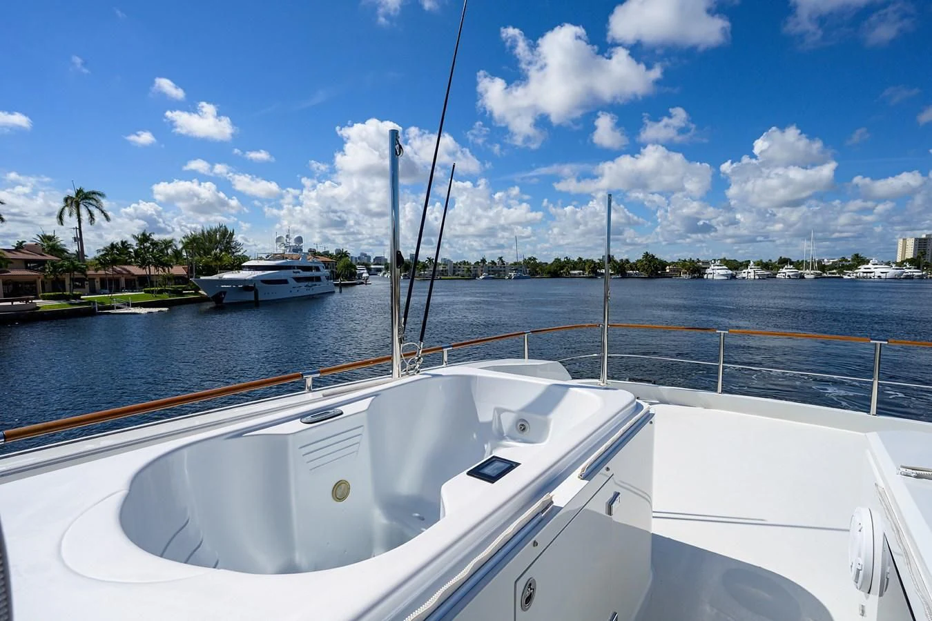 a boat on the water aboard LADY NADIA Yacht for Sale