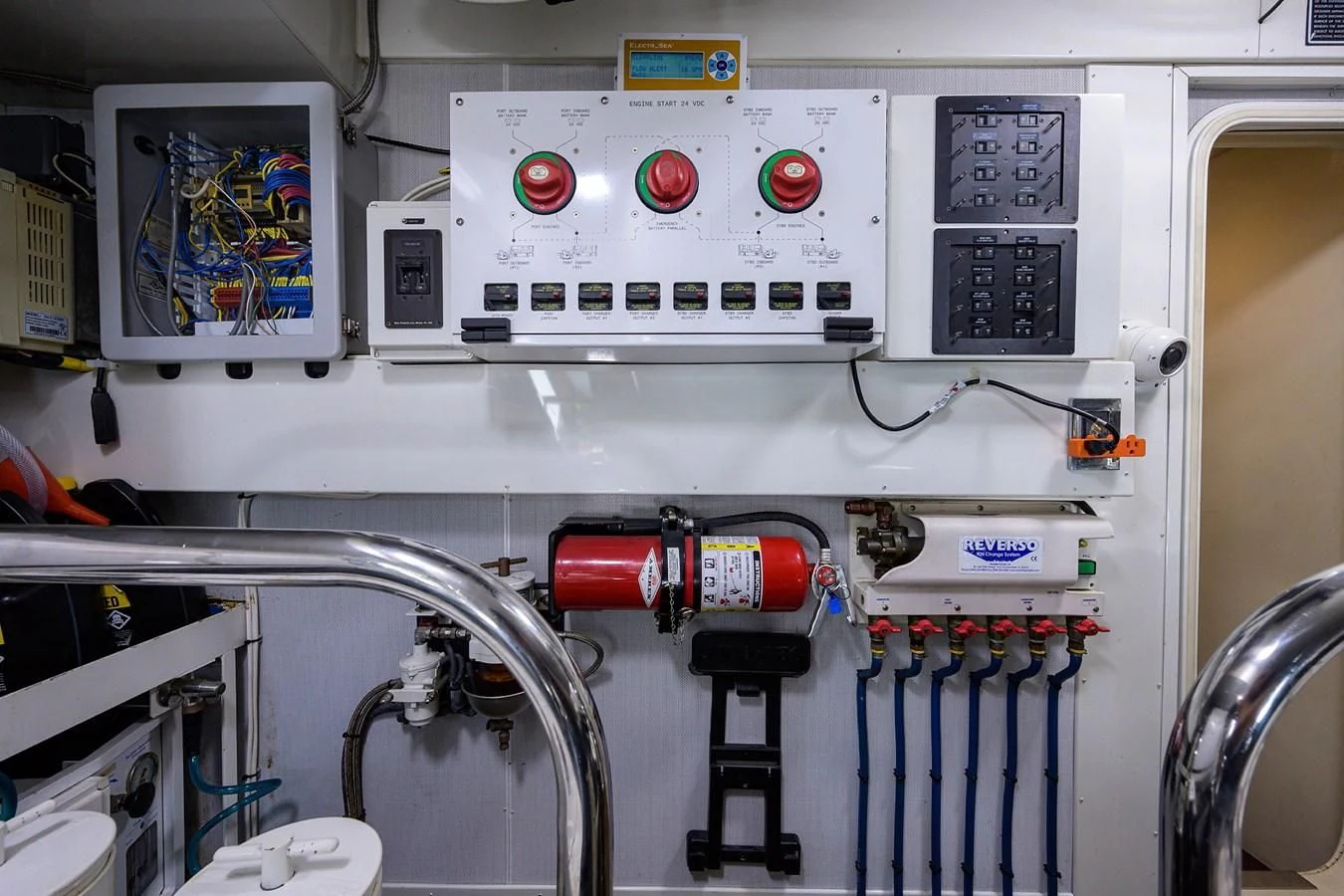 a machine with buttons and a screen aboard LADY NADIA Yacht for Sale
