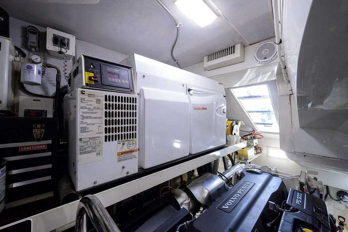 a room with machines and equipment aboard LADY NADIA Yacht for Sale