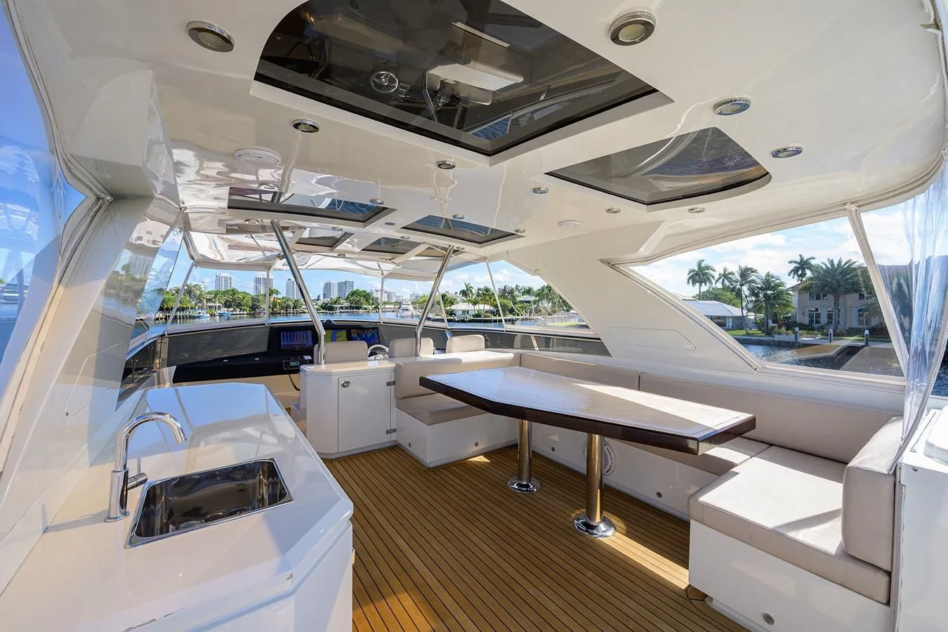 inside of a boat aboard LADY NADIA Yacht for Sale