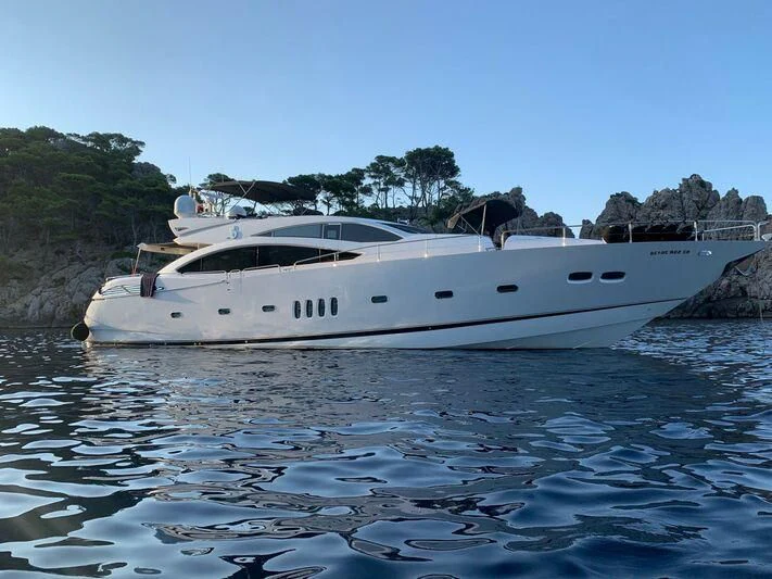 a boat on the water aboard JAX OF IBIZA Yacht for Sale