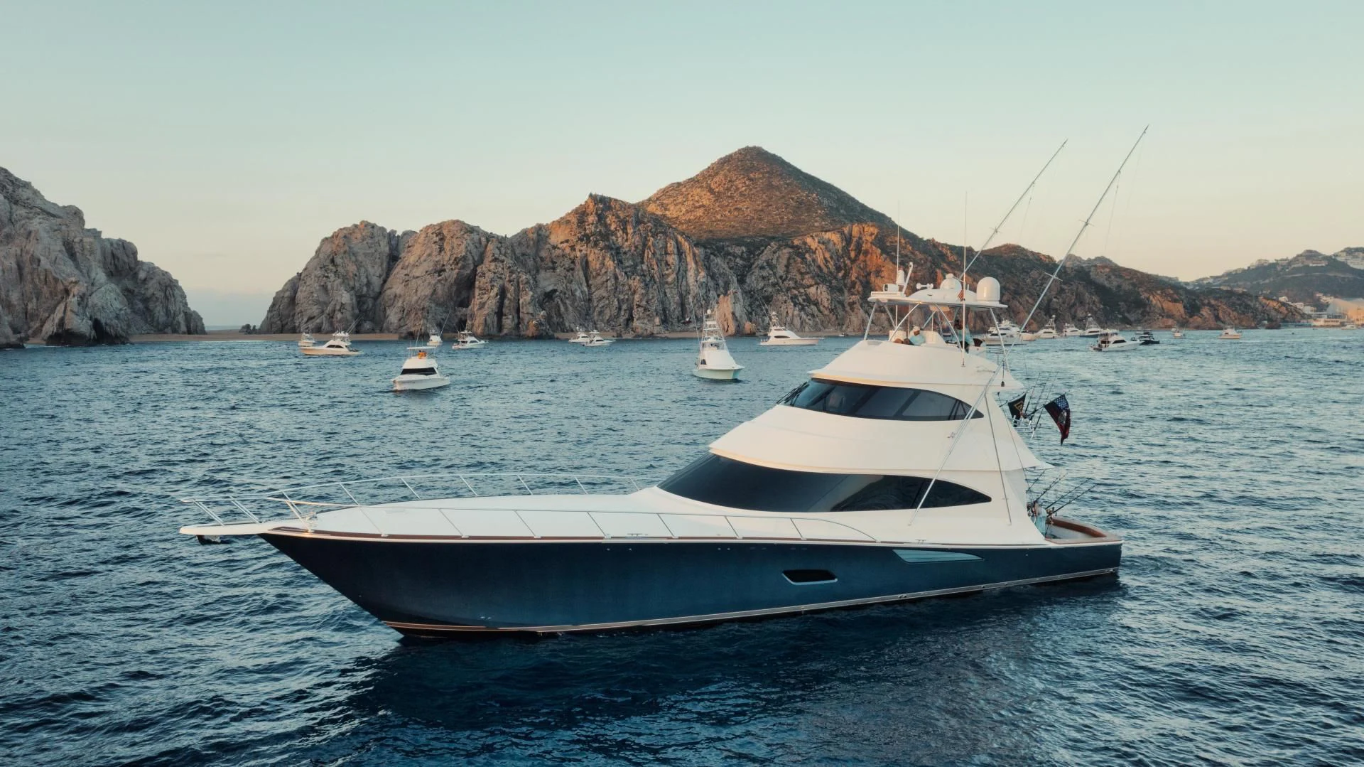 a boat in the water aboard TAG TEAM Yacht for Sale