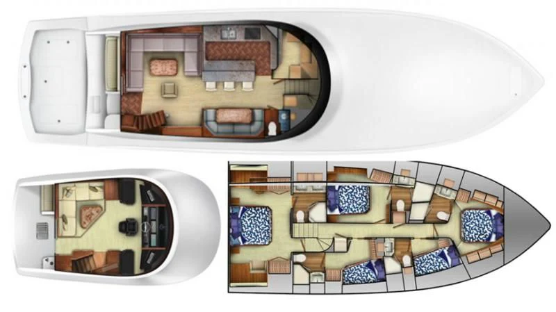 a model of a building aboard TAG TEAM Yacht for Sale