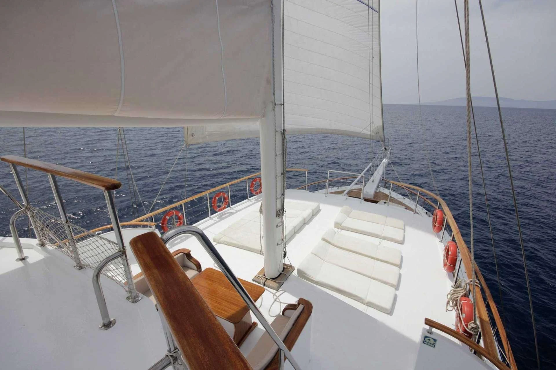a boat on the water aboard ATHENA Yacht for Sale