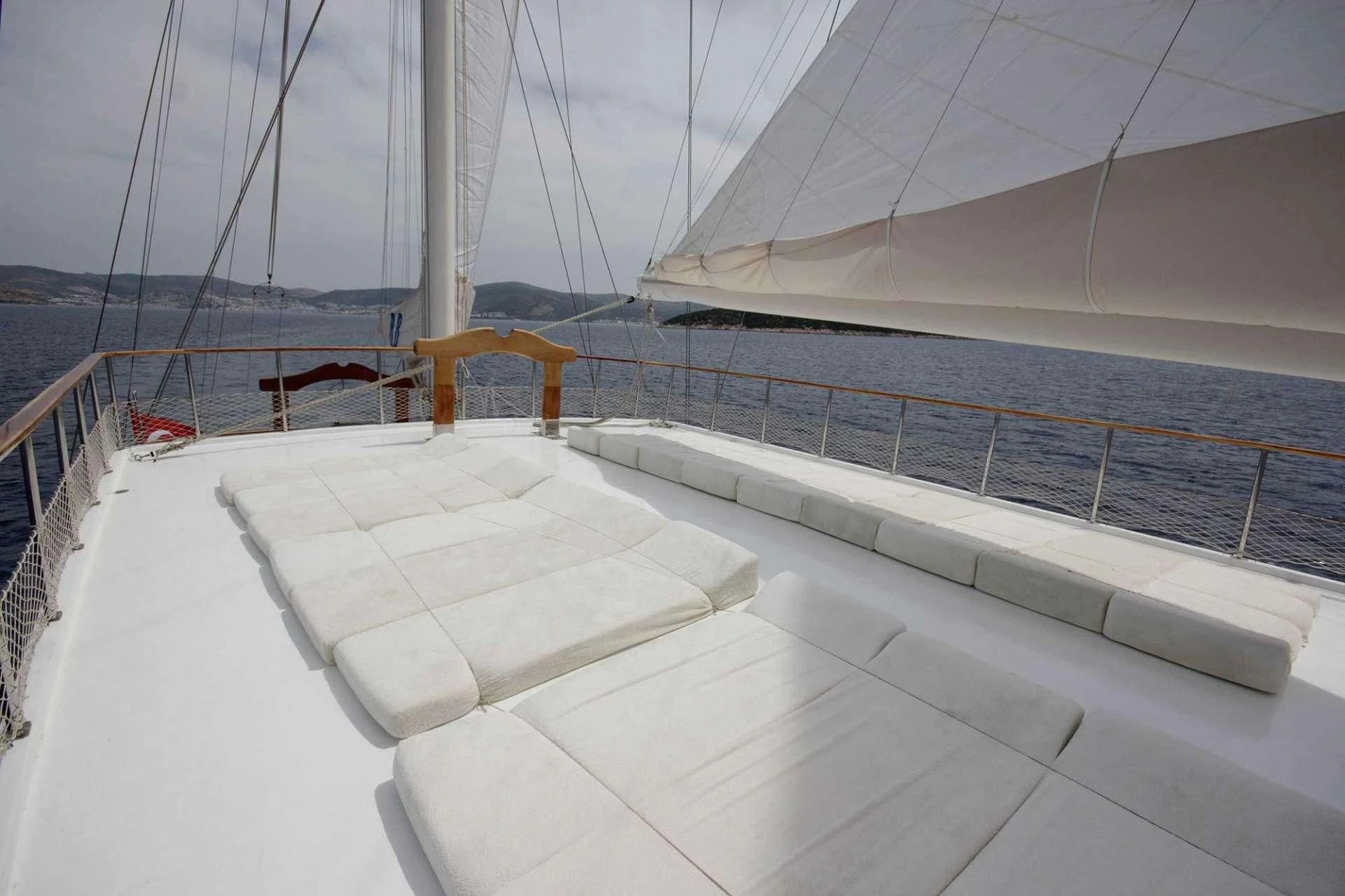 a boat on the water aboard ATHENA Yacht for Sale