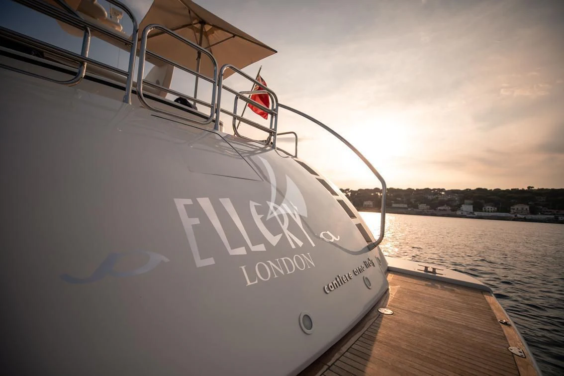 a boat on the water aboard ELLERY A Yacht for Sale