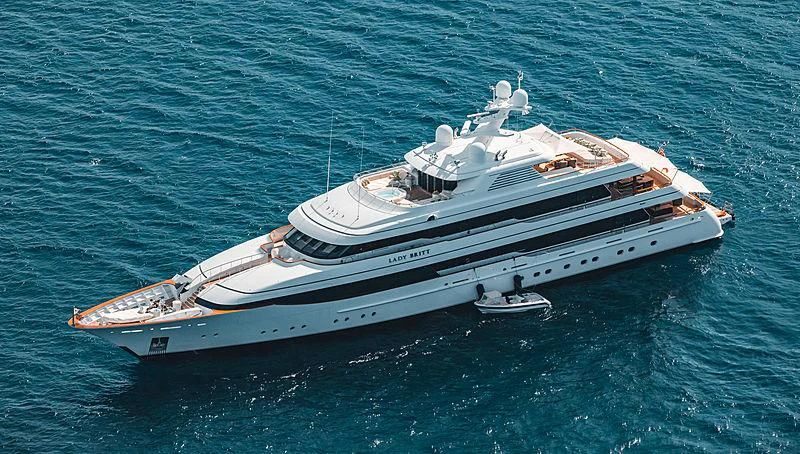a boat in the water aboard LADY BRITT Yacht for Charter
