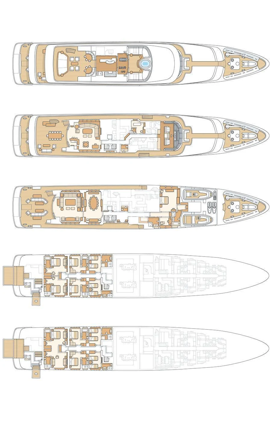 diagram aboard LADY BRITT Yacht for Charter