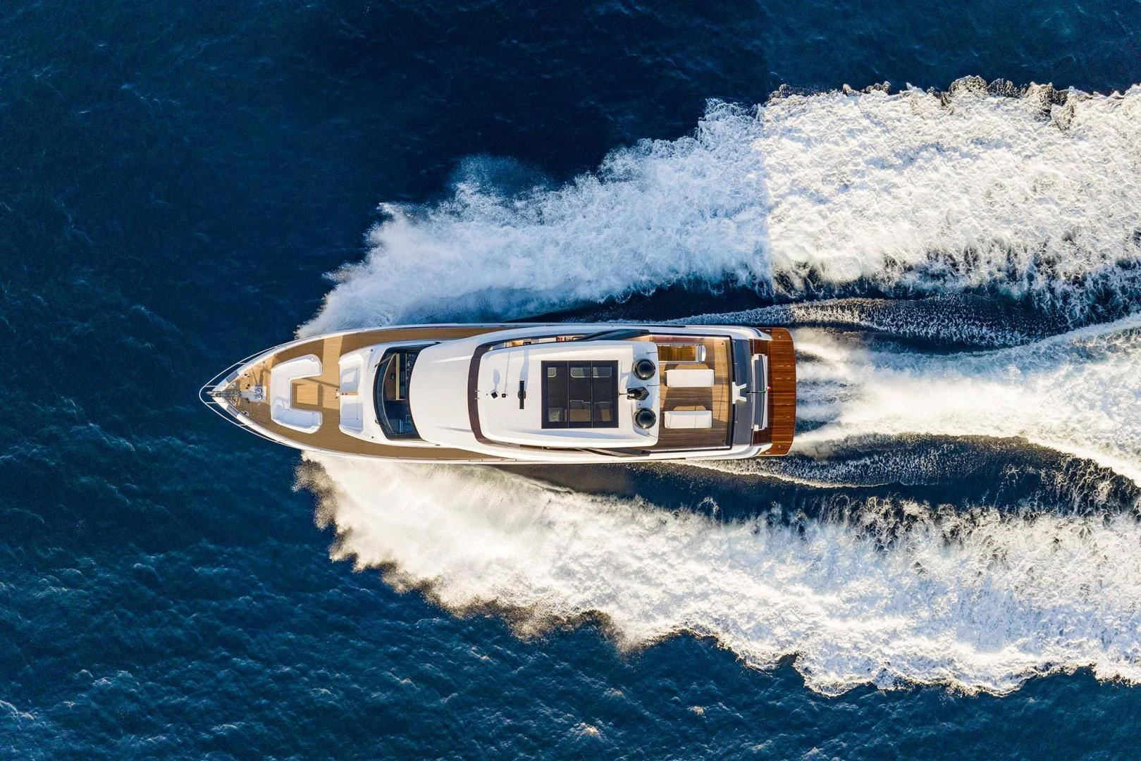 a space ship in the water aboard BESO Yacht for Sale