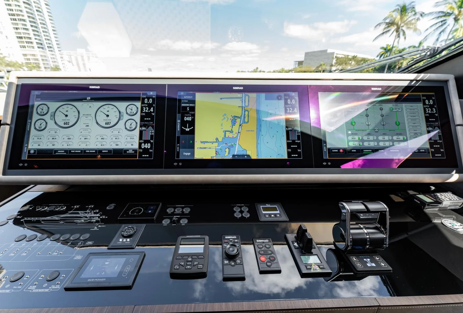 graphical user interface aboard BESO Yacht for Sale