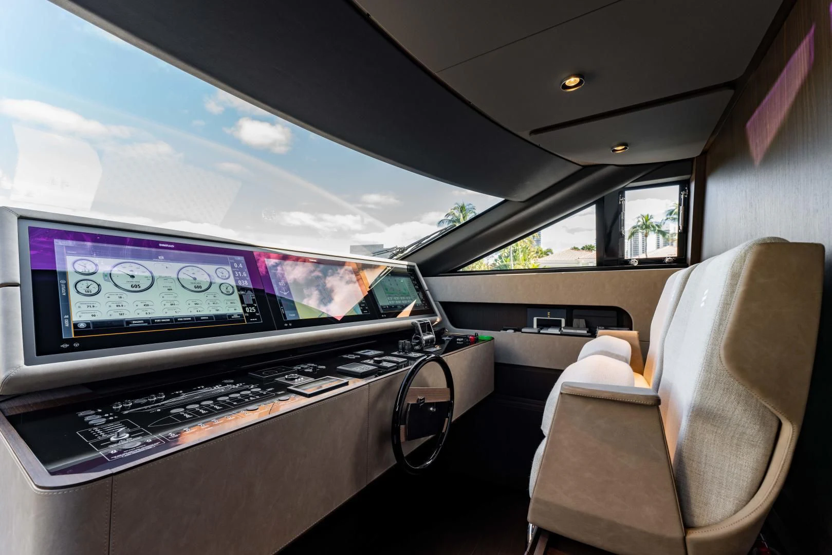 a piano in a car aboard BESO Yacht for Sale