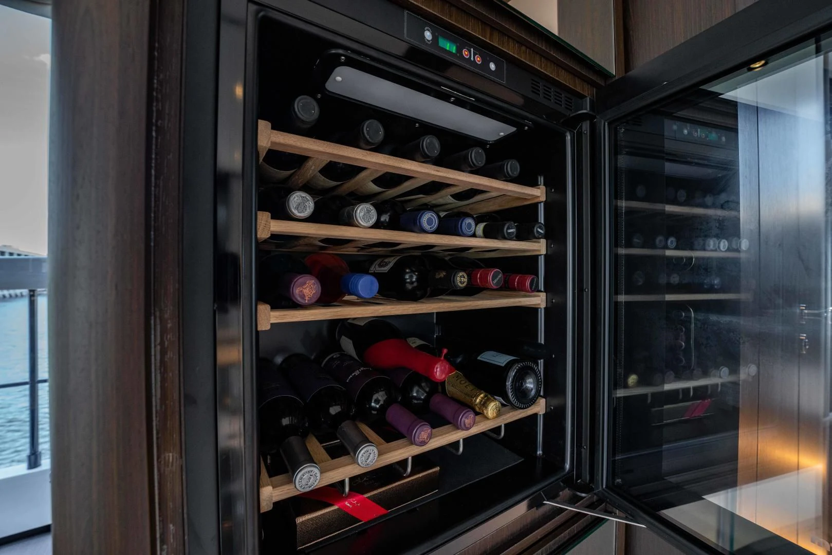a machine with many bottles aboard BESO Yacht for Sale