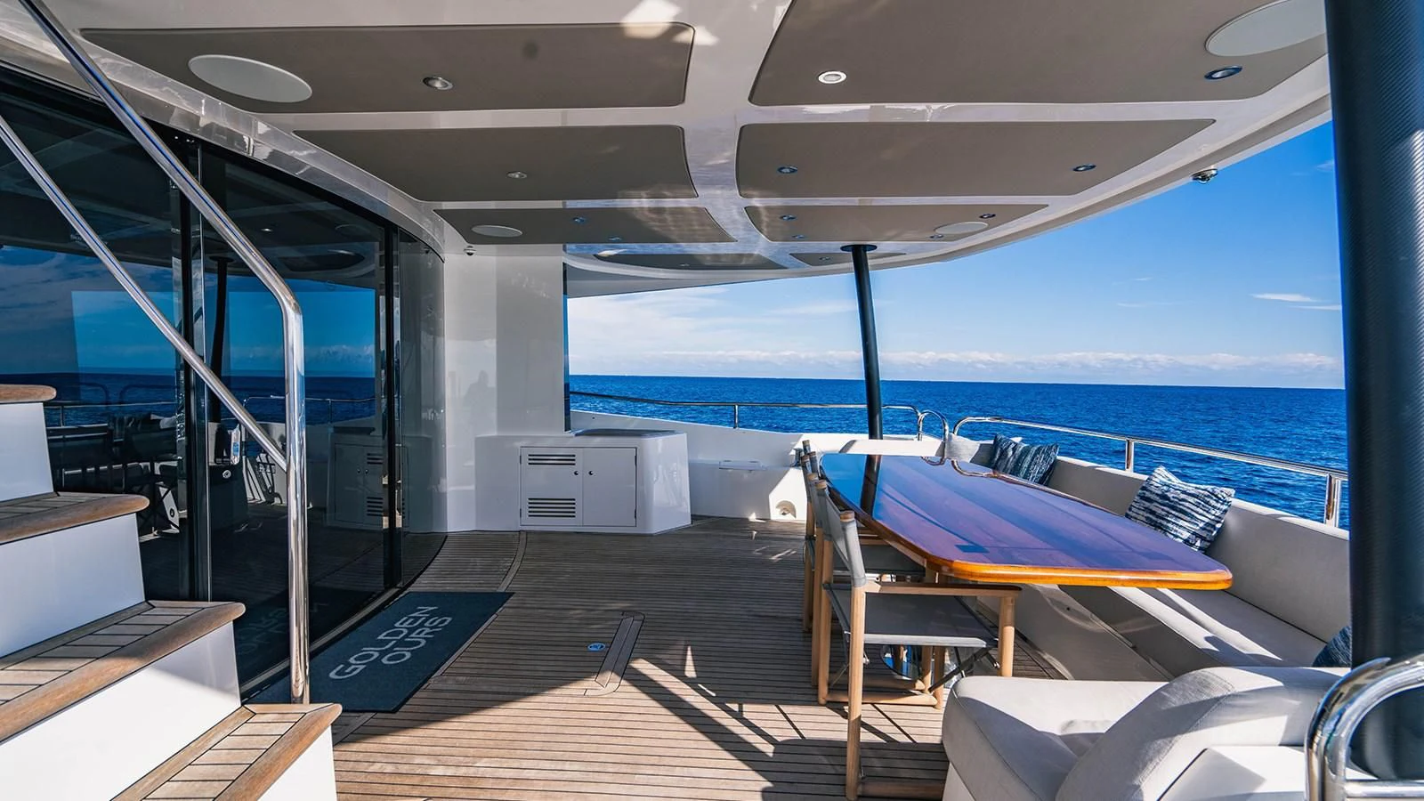 a boat on the water aboard GOLDEN OURS Yacht for Sale