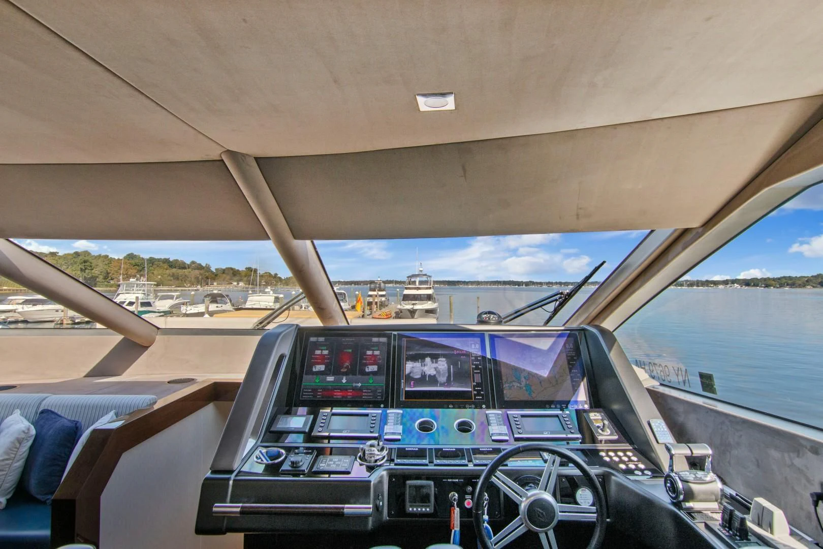 the cockpit of a plane aboard GOLDEN OURS Yacht for Sale