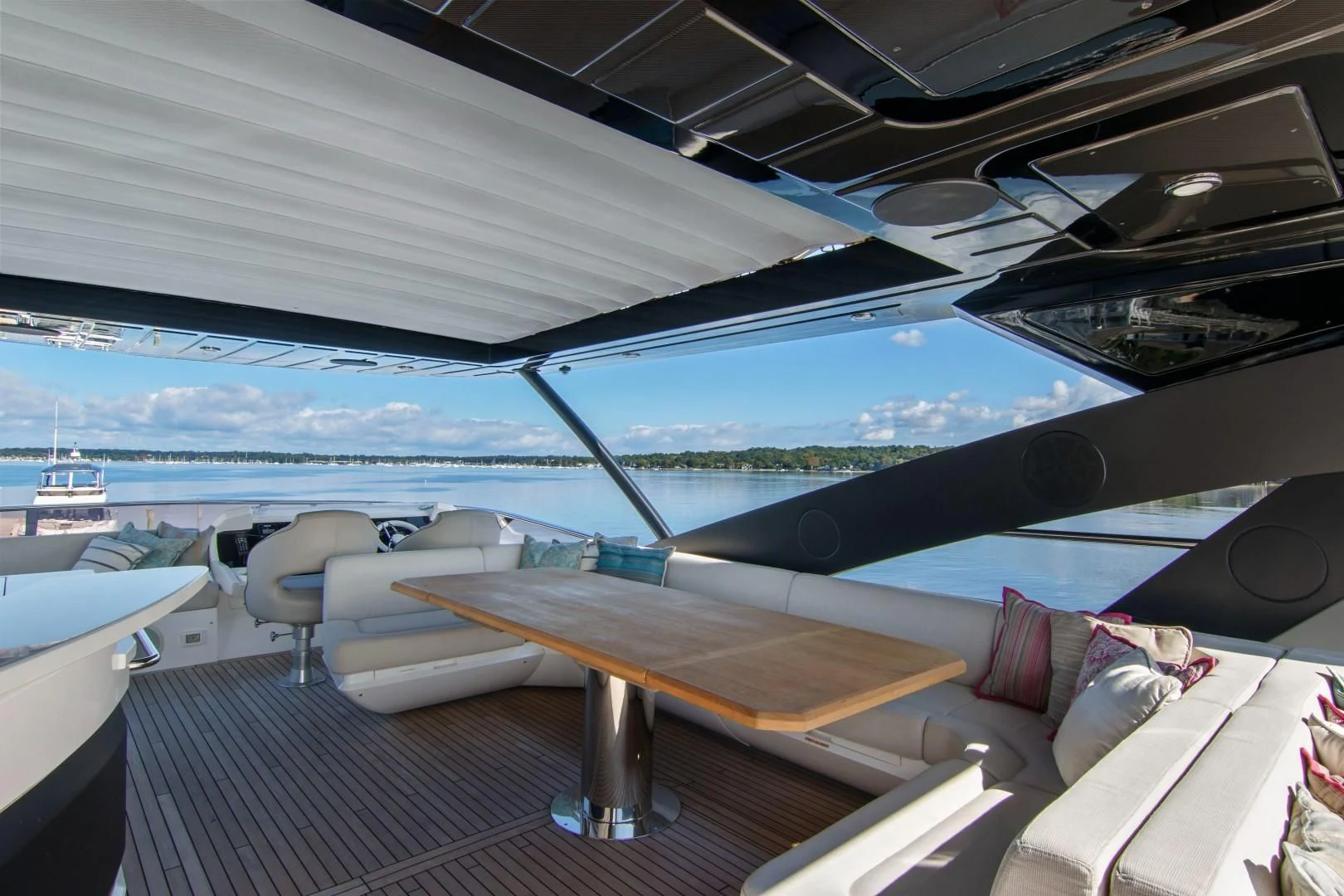 a view of the ocean from inside a boat aboard GOLDEN OURS Yacht for Sale