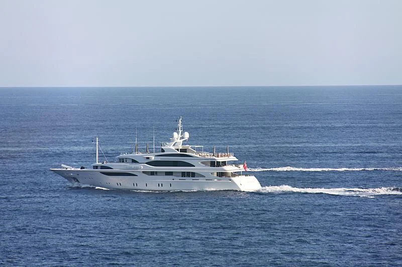 a boat on the water aboard GALAXY Yacht for Sale