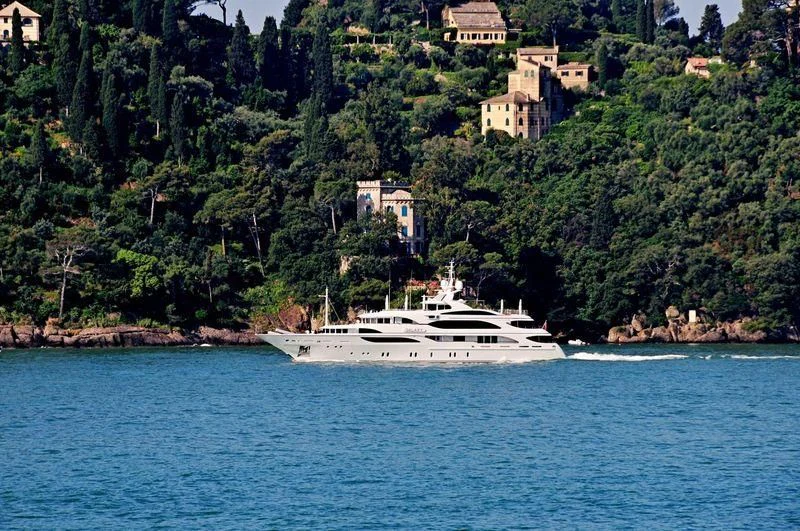 a boat on the water aboard GALAXY Yacht for Sale