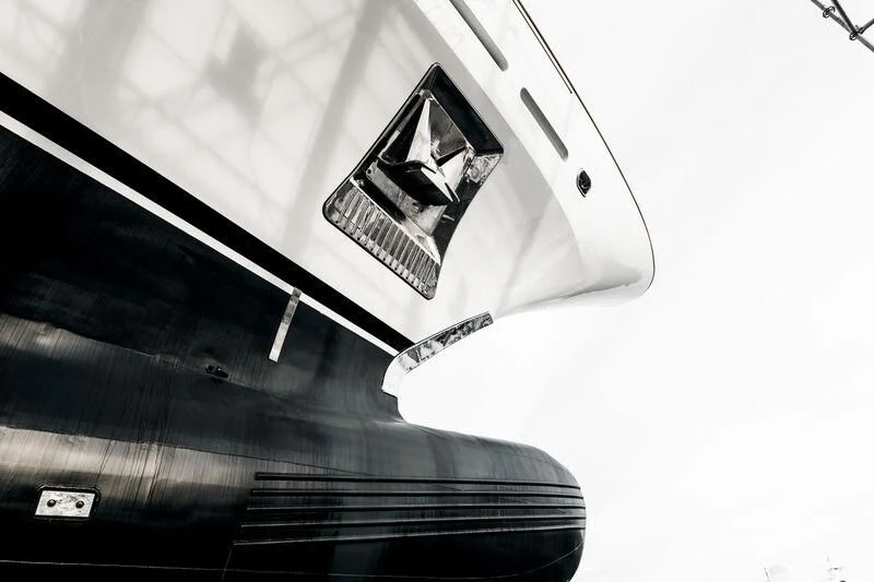 a computer tower with a screen aboard GALAXY Yacht for Sale