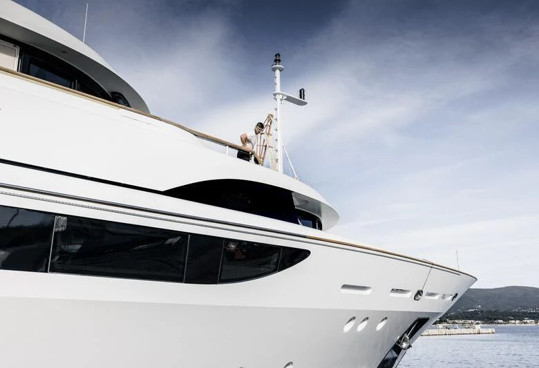 a boat on the water aboard GALAXY Yacht for Sale