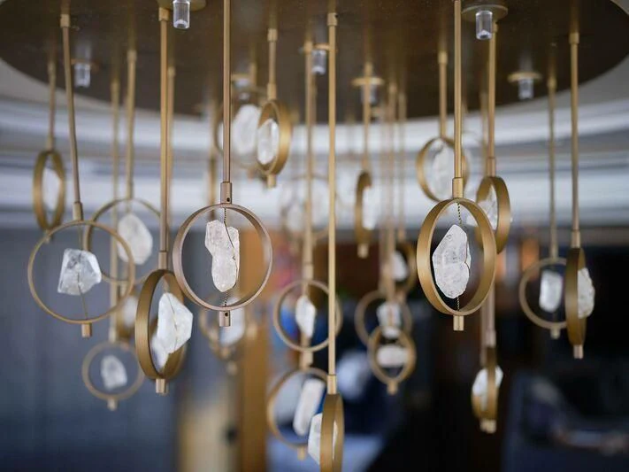 a group of musical instruments aboard GALAXY Yacht for Sale