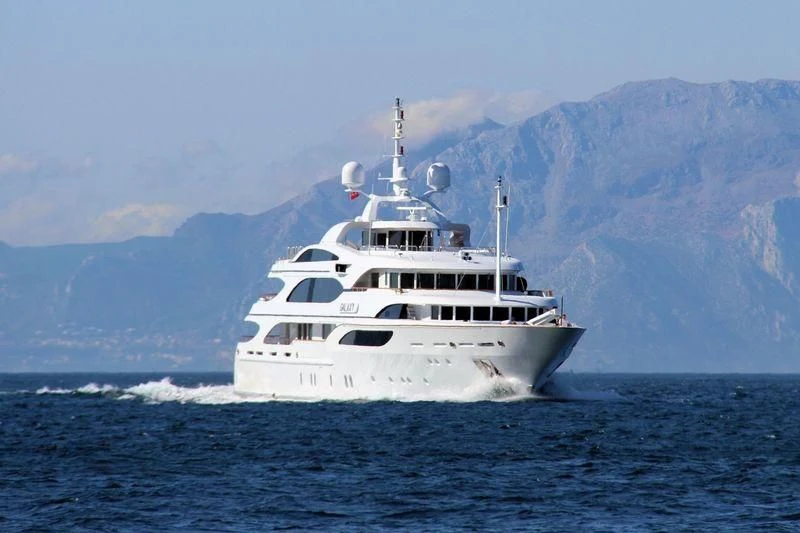 a boat on the water aboard GALAXY Yacht for Sale
