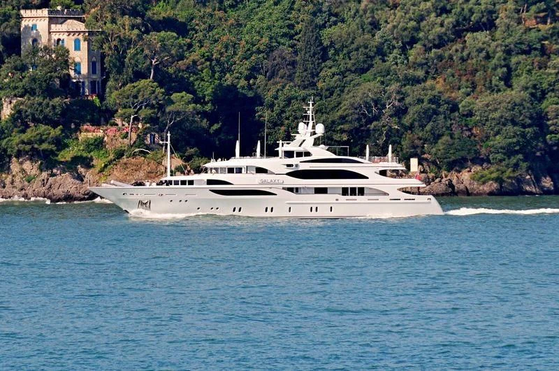 a boat on the water aboard GALAXY Yacht for Sale