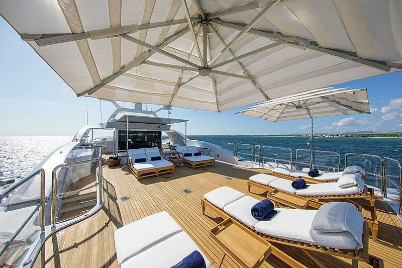 a boat on the water aboard GALAXY Yacht for Sale