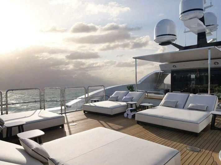 a boat on the water aboard GALAXY Yacht for Sale