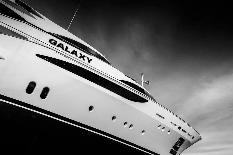 a close-up of a space ship aboard GALAXY Yacht for Sale