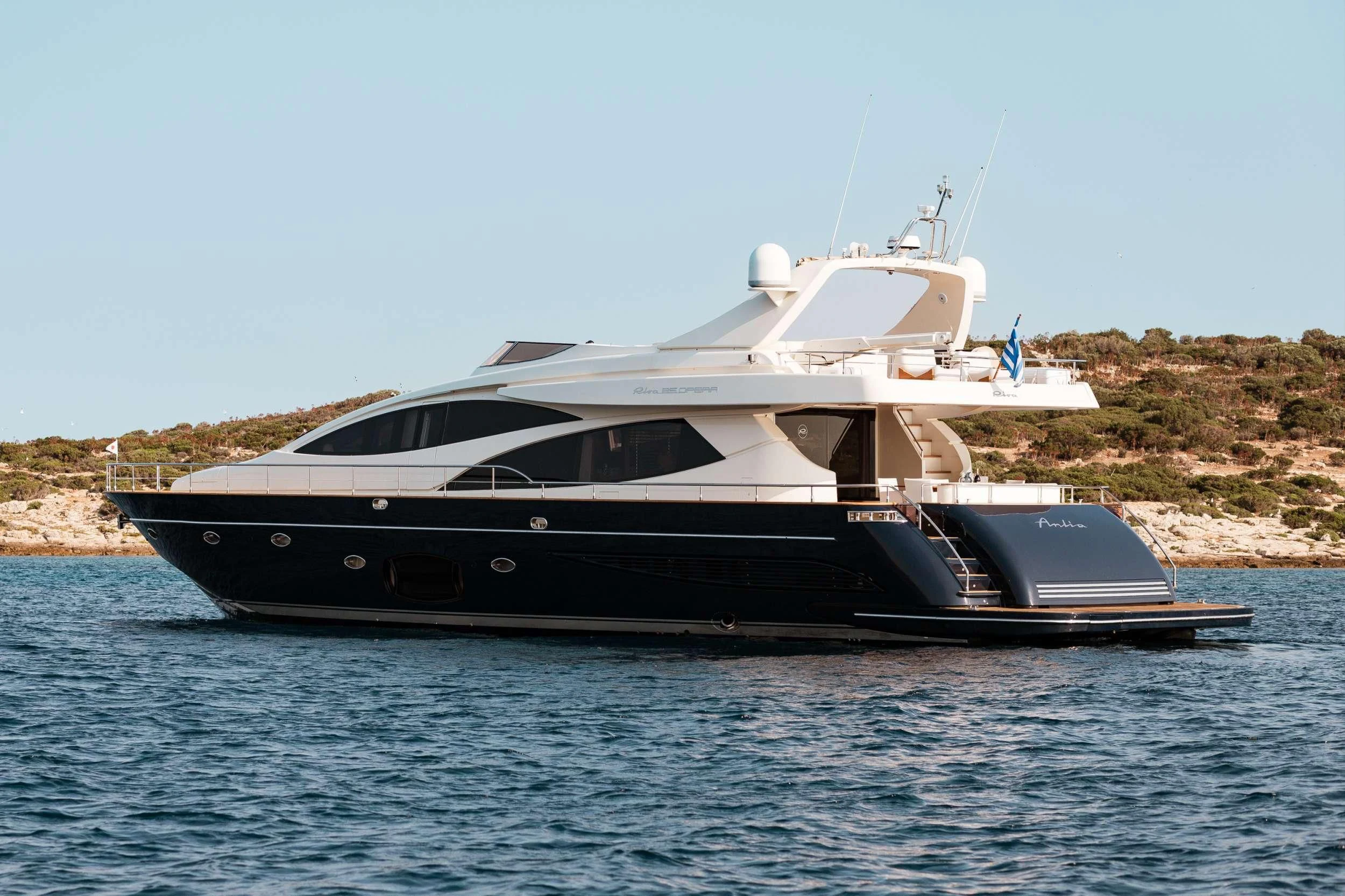 a boat on the water aboard ANLIA Yacht for Sale