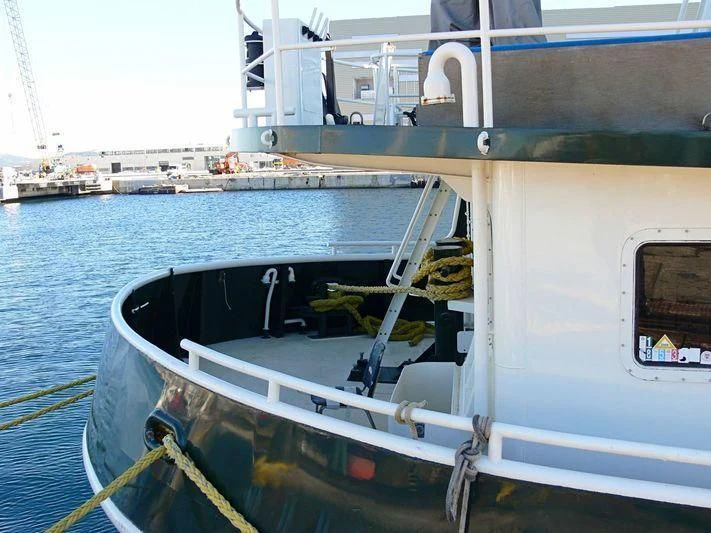 a boat on the water aboard ABEL J Yacht for Sale