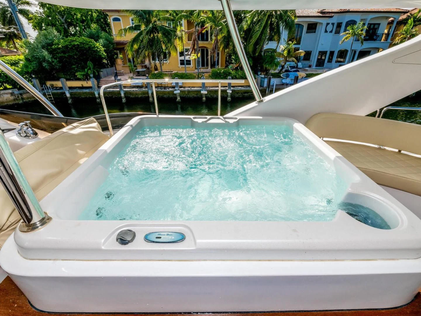 a pool on a boat aboard NUEVA OLA Yacht for Sale