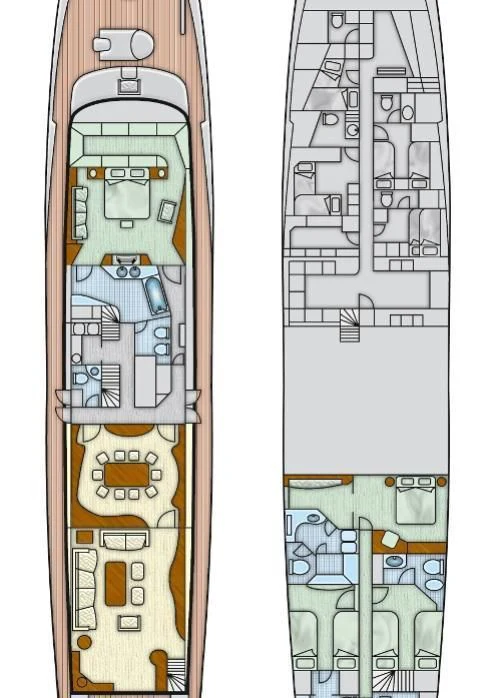 diagram aboard SIRAHMY Yacht for Sale