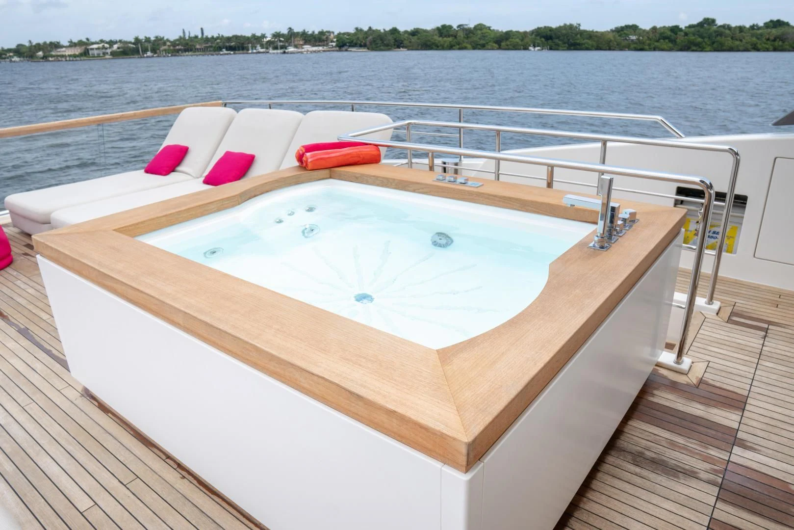 a boat on a deck aboard GOLDEN YACHT Yacht for Sale