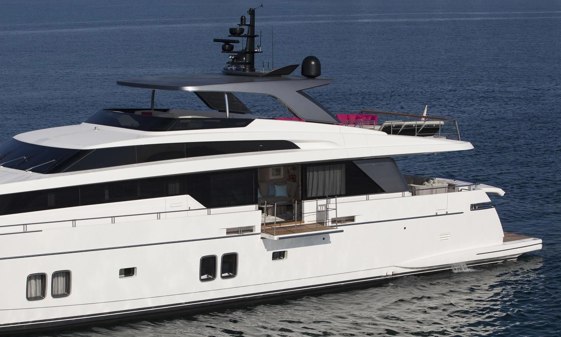 a white yacht on the beach aboard GOLDEN YACHT Yacht for Sale